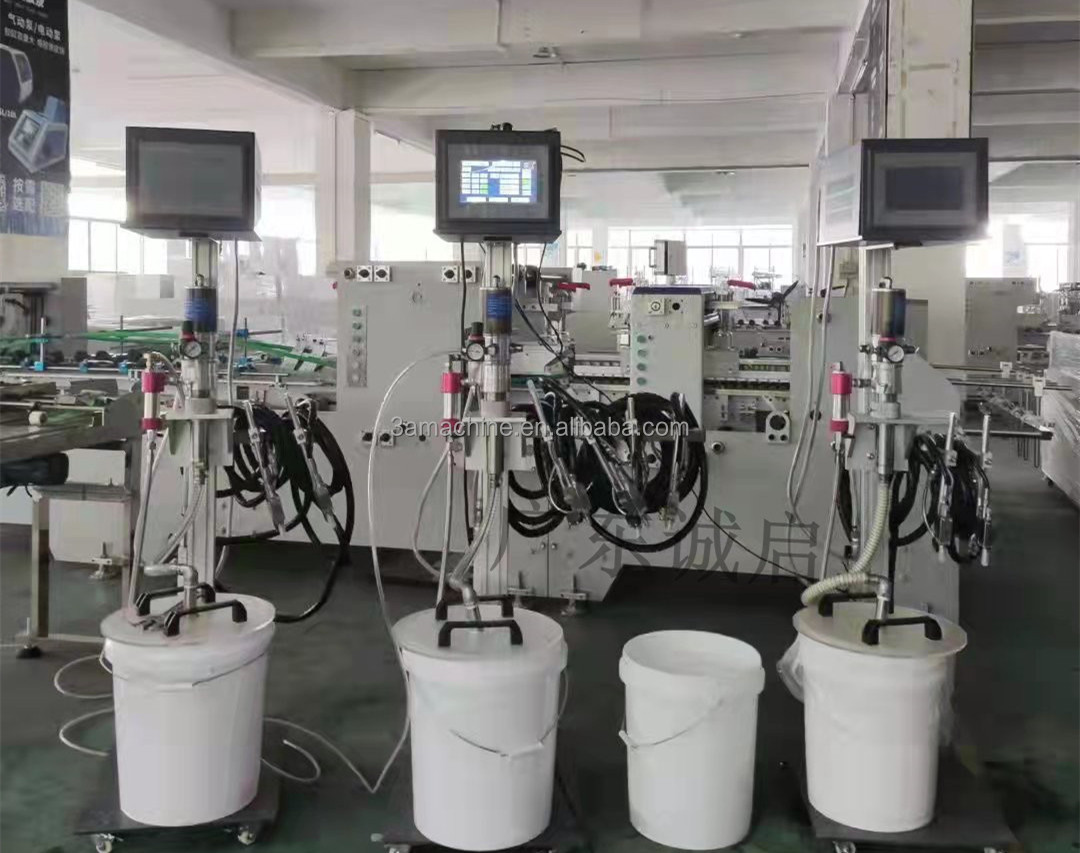 Box Folding and Gluing Machine with 380V Voltage Box Unfolded Size width 120mm-500mm