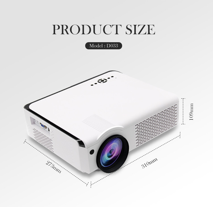 Android WIFI Beamer LCD HD 4K Theater Projector Home Education Business