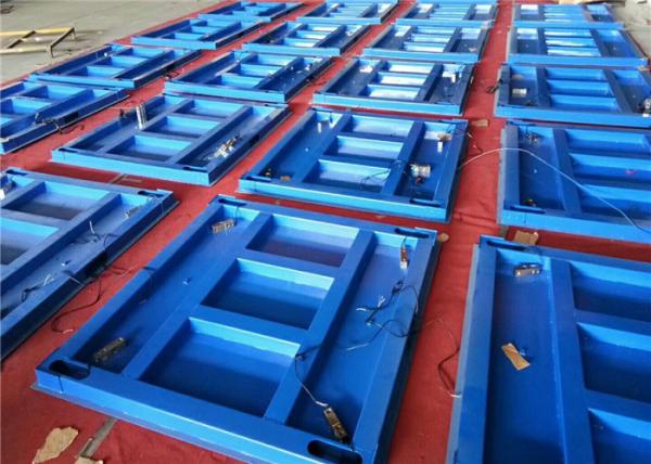 0.8m*0.8m Industrial Platform Scales , Low Profile Floor Scale 120% Safety