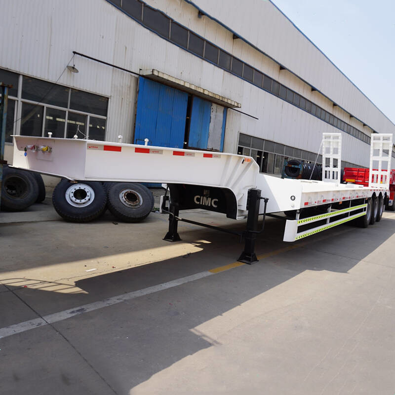  CIMC Transformer 60T Step Deck Tri Axle Lowboy Trailer Manufactures