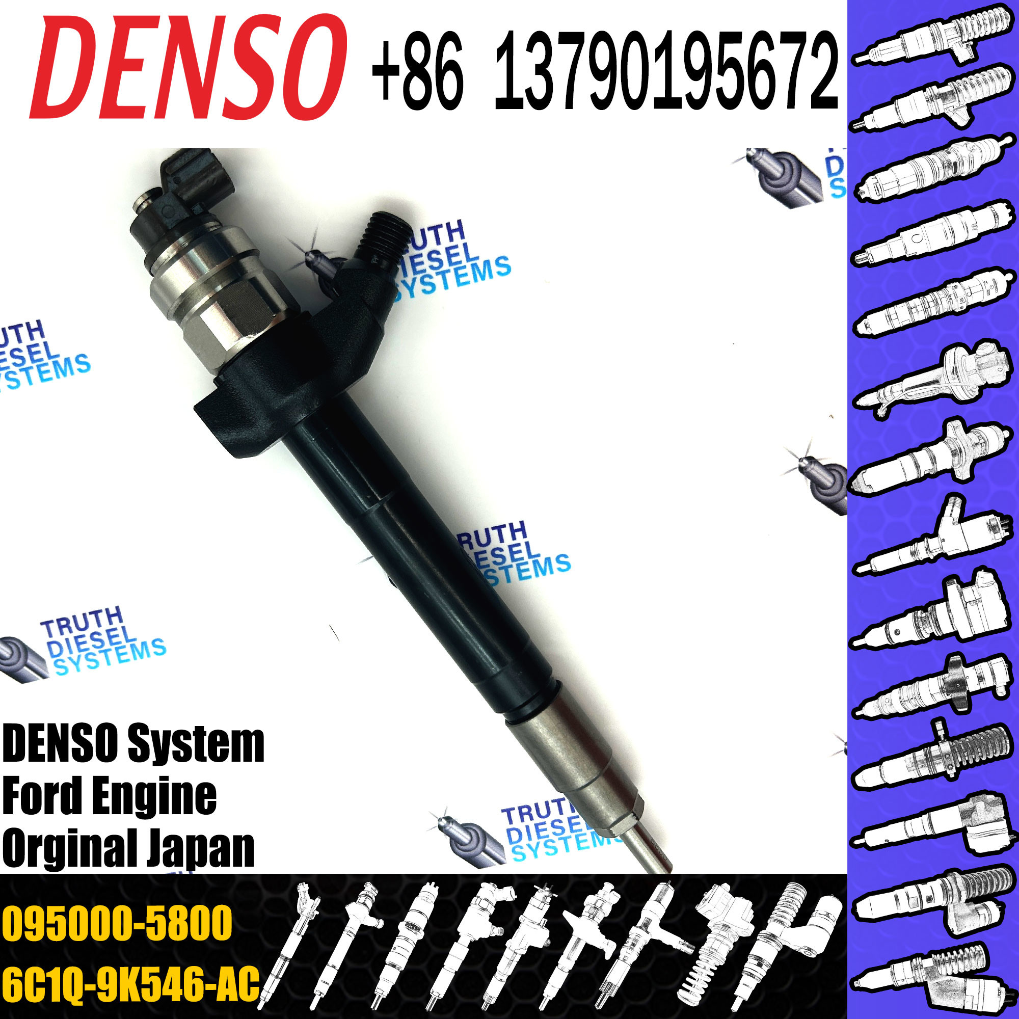 095000-6250 095000-6253 16600ec00a 16600-ec00a 16600-eb70d 16600-eb70c 16600-eb70a Common Rail Injector For Nissan YD25