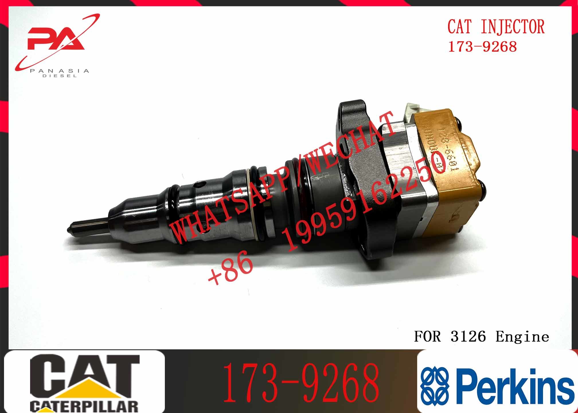 Common Rail Diesel Fuel Injectors 188-1320 173-9268 1OR-1267 169-7408 20R-0758 153-5938 for Caterpillar Engine 3126