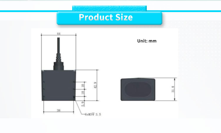 Position Measure Distance Measurement Laser Sensor for UNIVO 100m UBJG-03Y Protective