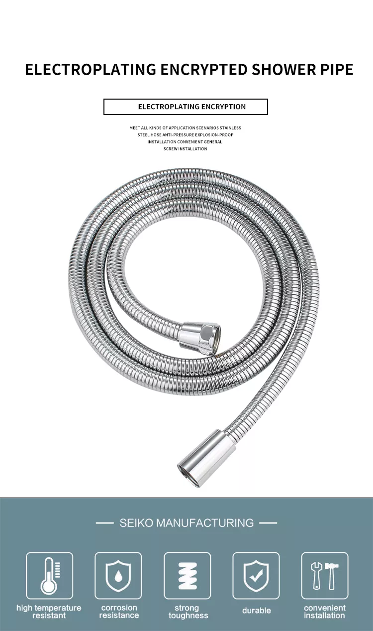 Stainless Steel Shower Flexible Hose For Apartment's Bathroom