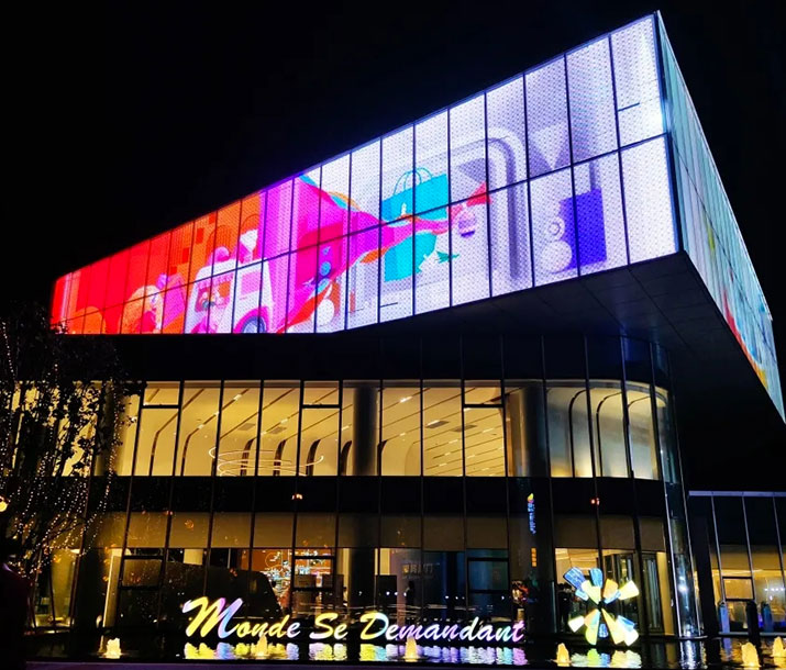 P2.8 P3.9 P7.8 P10 Outdoor Transparent Led Screen Panel For Glass Window