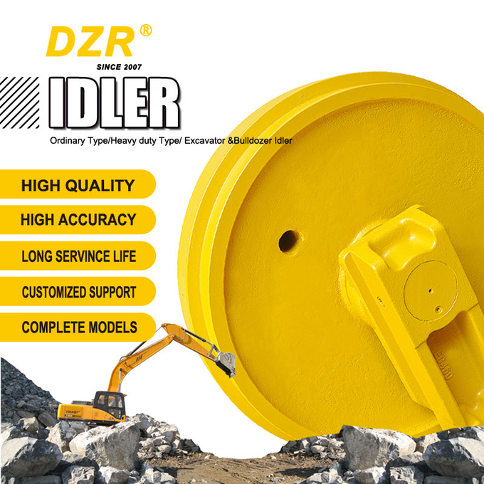 D6D/D6H HRC53-57 CuPb10Sn10 Bulldozer Front Idler For Undercarriage Parts