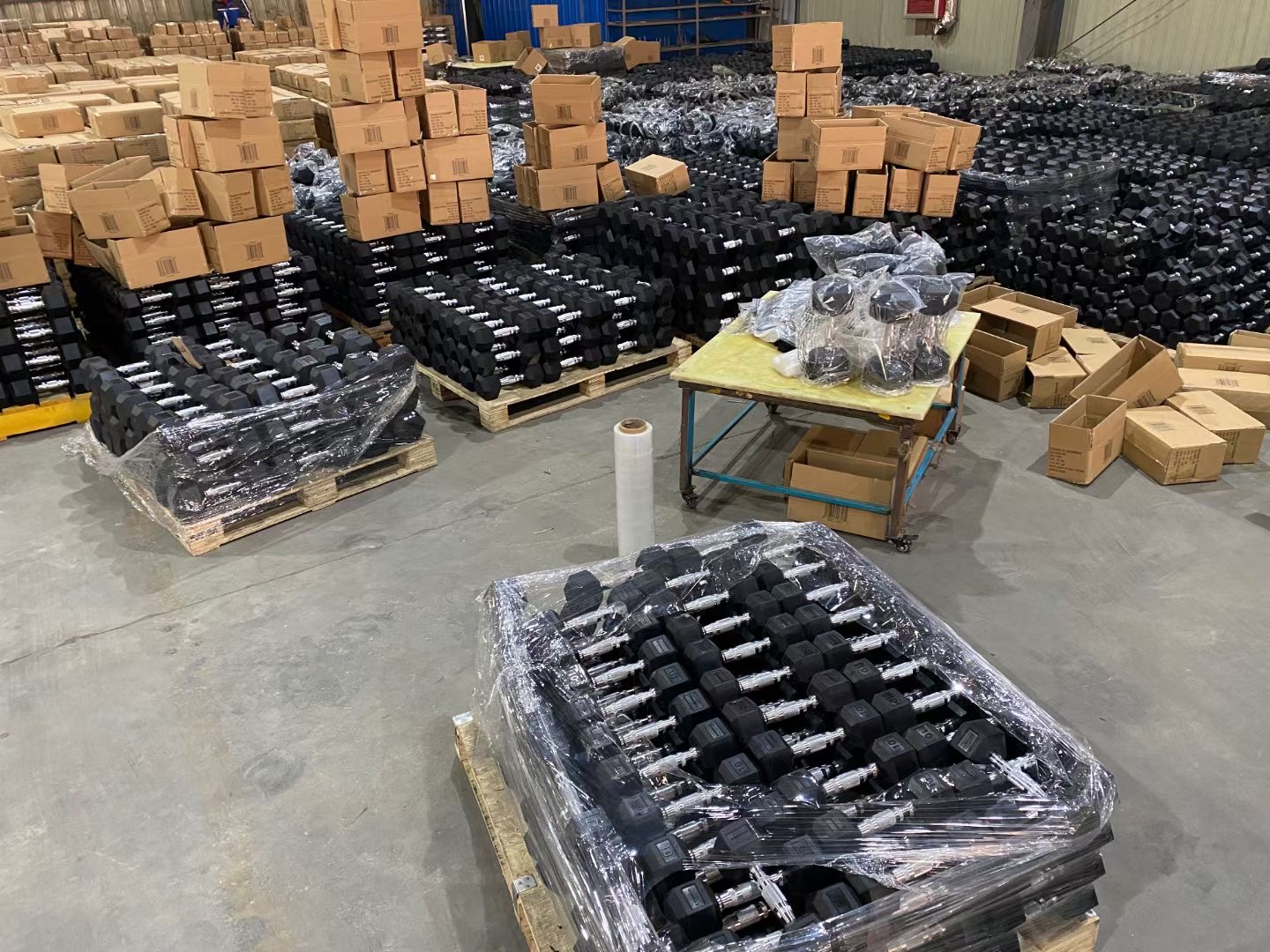 Commercial Weight Lifting Dumbbell Hexagonal Dumbbells Hex Rubber
