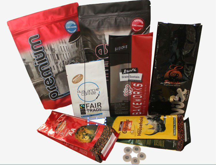 Customized plain clear stand up pouches blank aluminum foil zip lock bags