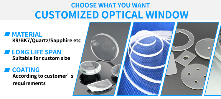 COAST Round Square Optical Window Coating AR Or Custom Plano Optical Glass