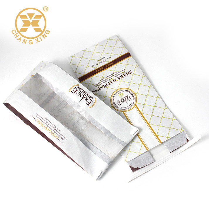 OEM Printing Logo Resealable Paper Bags With Window