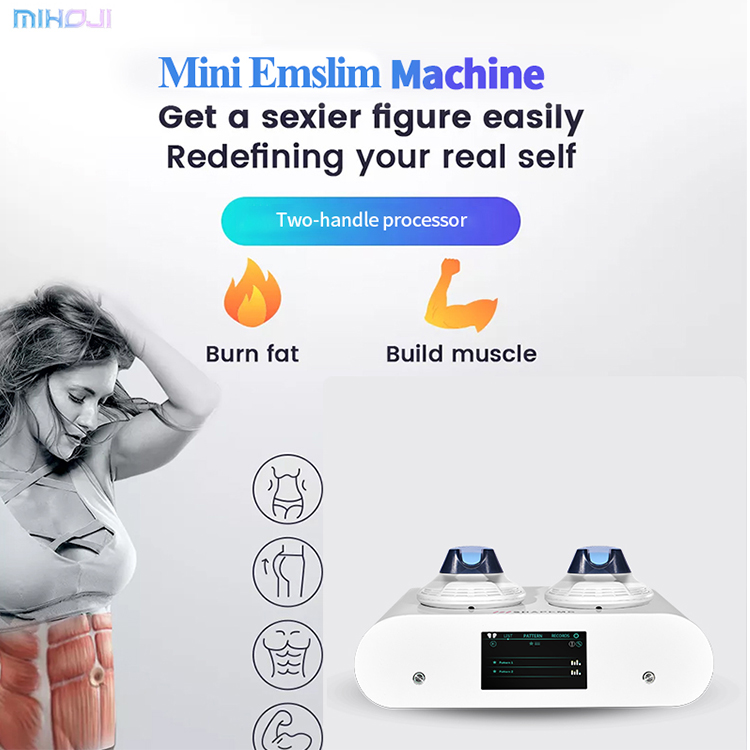 Electrical Muscle Sculpting Machine Emslim Neo RF Operation With 2 Handles
