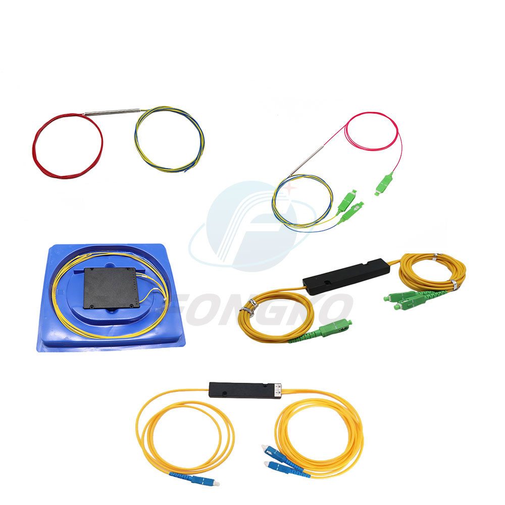 Double Window Fiber Optic Fbt Mini Coupler Spl Without Connector 1310nm 1490nm Wavelength Without Connector