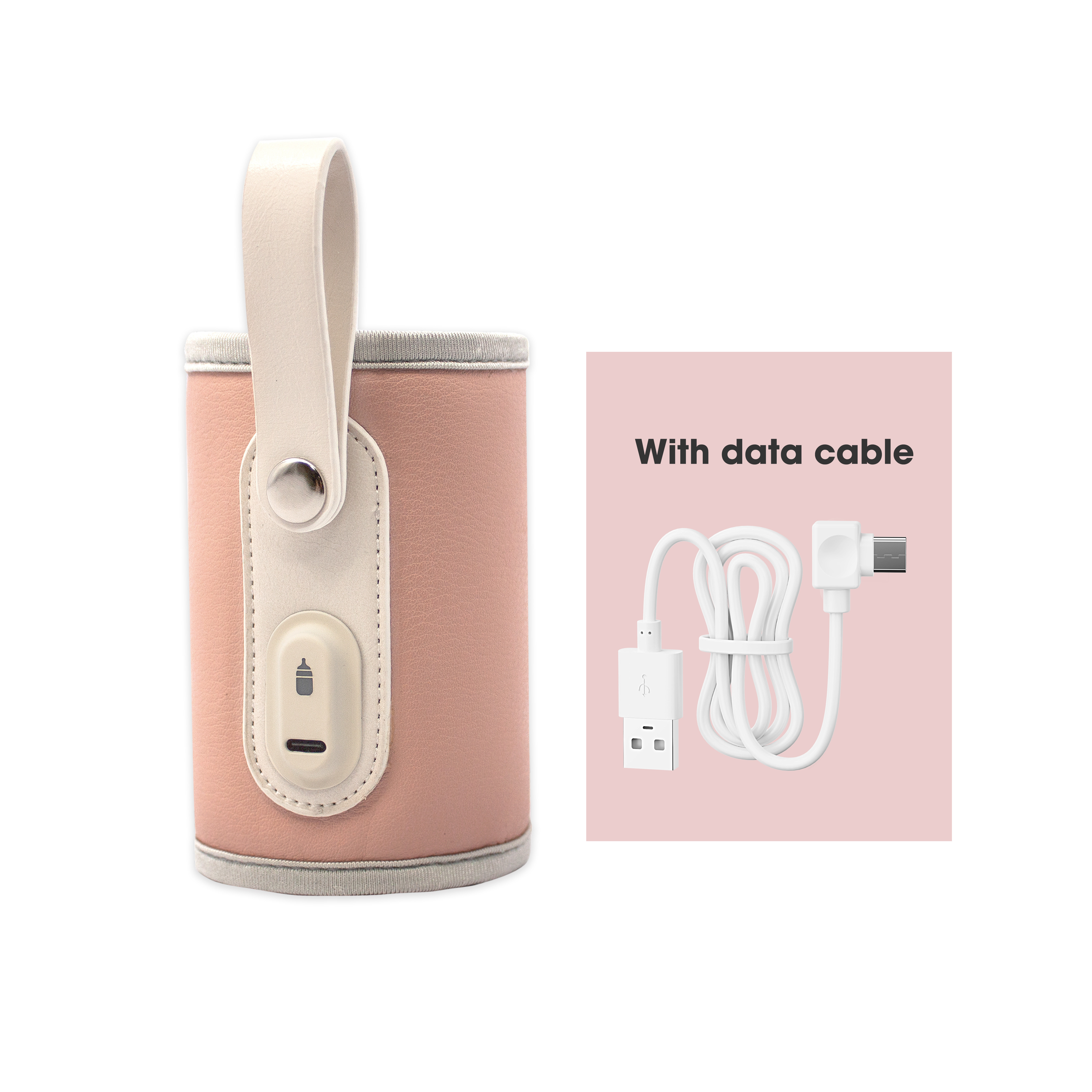 Travel Milk Bottle Warmer Portable USB 5V 2A Thermostat 42 Degree For Infant