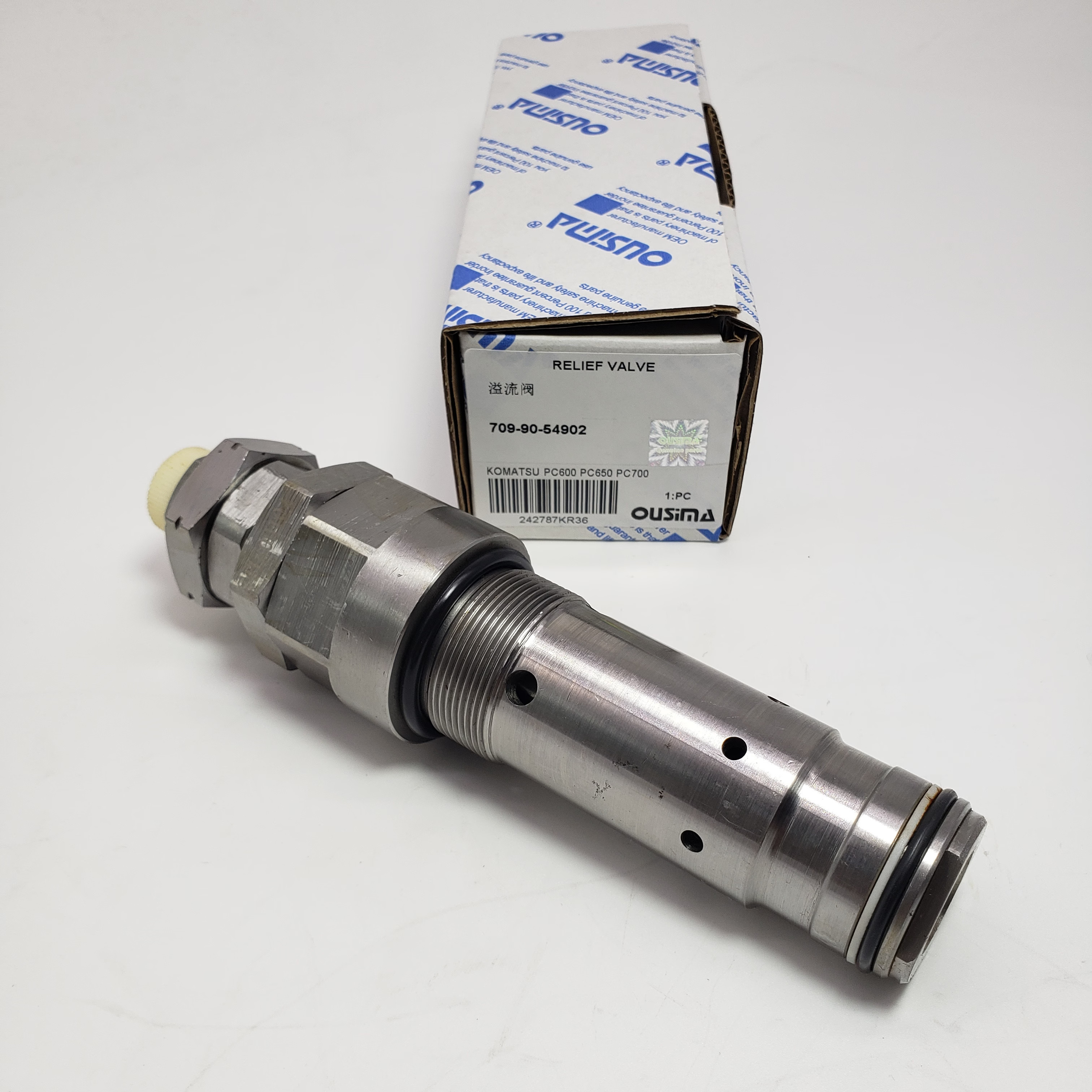 Excavator Hydraulic Main Relief Valve 709-90-54902 For KOMATSU PC600 PC650 PC700