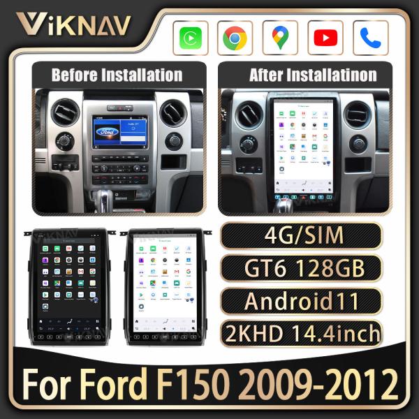 Android 13 Car Multimedia Player Radio For Ford Raptor F150 09-12 8+128G Head