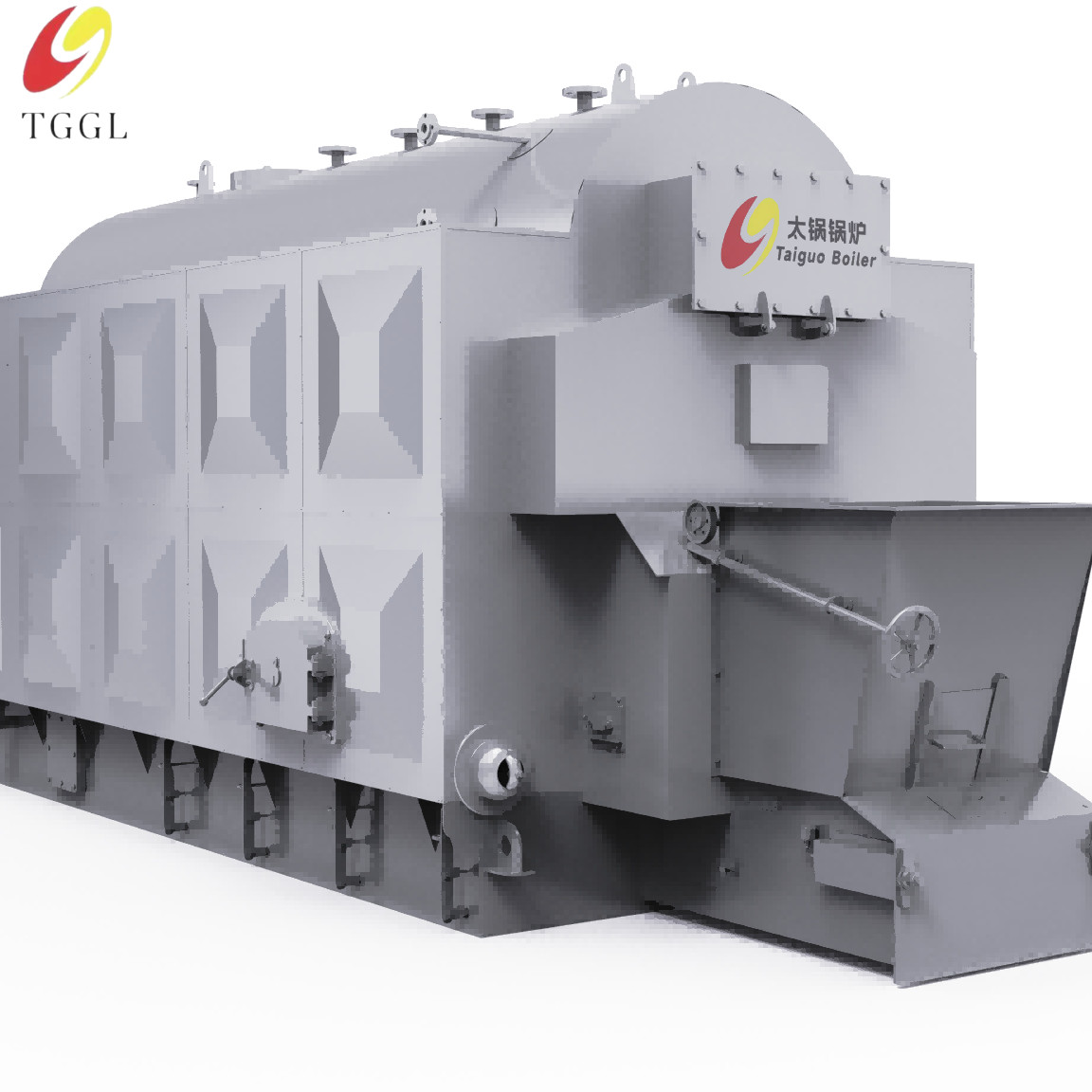 1t/h Coal Steam Boiler Chain Grate Industrial Equipment PLC Control System