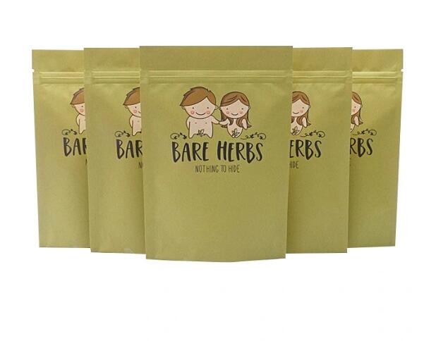 Custom High Quality Kraft Paper Zipper Lock Stand up Plastic Bag Coffee, Tea Foods Packaging Bag
