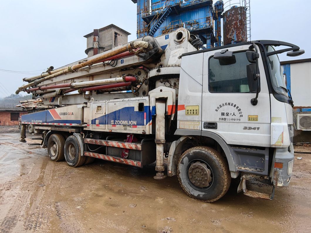 Original 2012 Zml 47m Concrete Pump on Benz Truck Concrete Boom Pump Used Heavy Equipment