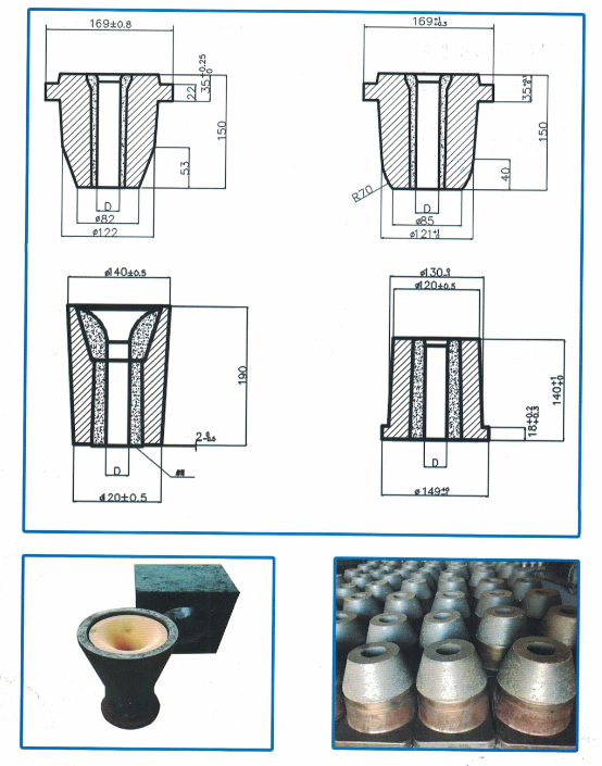 International Standard SiC Content Ladle Tundish Nozzle for Continuous Casting Process