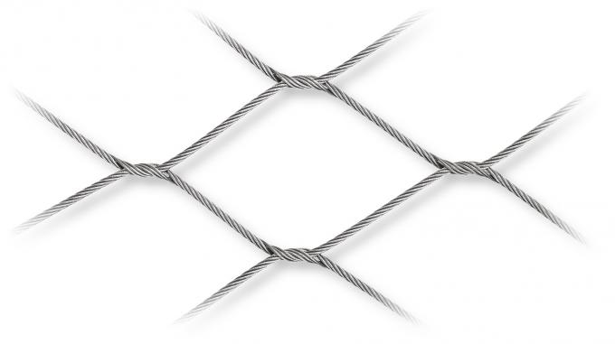 Bridge Railings And Balustrade Stainless Steel Ferrule Rope Mesh 60x60mm 2