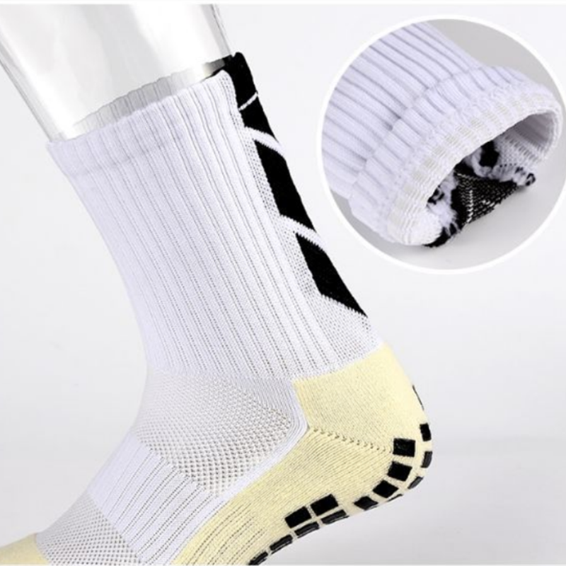 Colorful Crew Padded Non Slip Soccer Socks Grip Anti Slip Football Socks Quantity 10000