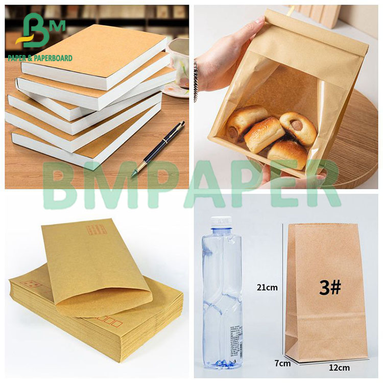 40gsm 60gsm Food Grade 100% Virgin Wood Pulp Kraft Paper For Packing