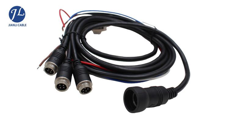 Custom 13 Pin Din Cable Extension Wire For Vehicle Rearview Backup System