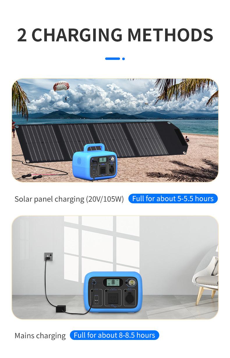 Portable outdoor power supply 300W AC output power 300Wh capacity outdoor camping stall energy storage power supply