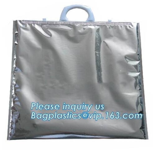 Aluminum Foil Food Use Disposable Cooler Bag Insulated Thermal Bag Organizer Storage Frozen Lunch Bag bagease bagplastic