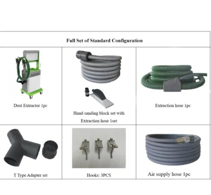 Mobile Touch Screen Dry Sander Machine Dust Free Car Repair Equipment