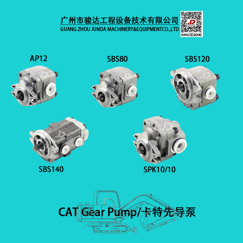 Excavator Pilot Pump Single SBS120 Hydraulic Gear Pump