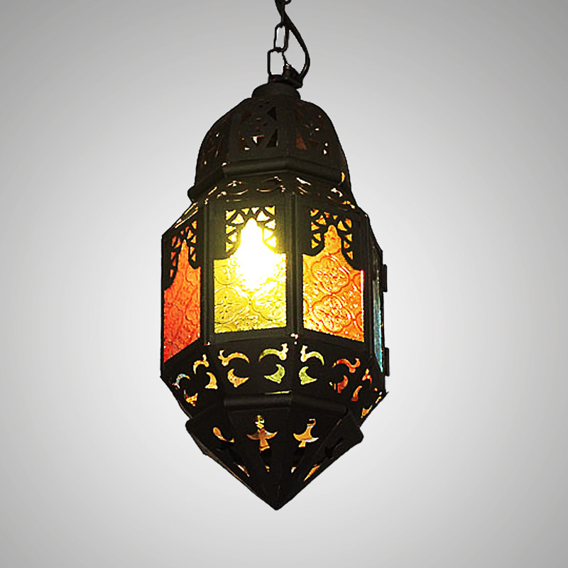 Bohemia Black coffee shop pendant lights Southeast pot color bar garden pendant lamp(WH-DC-40)