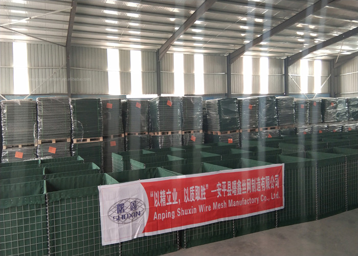 300gsm Geotextile Defensive Barrier Military Sand Wall Long Duration