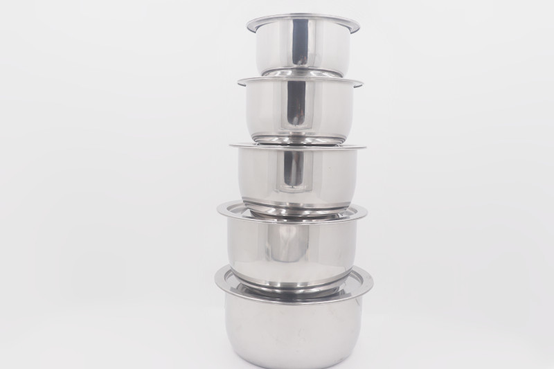 6pcs Kitchenware Stainless Steel Cooking Pot Non Stick Cooking Pan With Lid