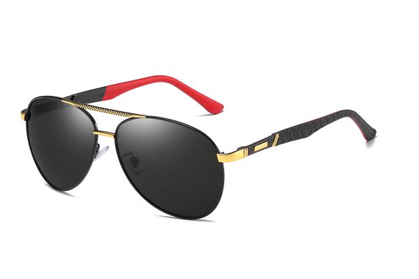 Vintage Aluminum 143mm Metal Frame Polarized Sunglasses Coating Lens Driving