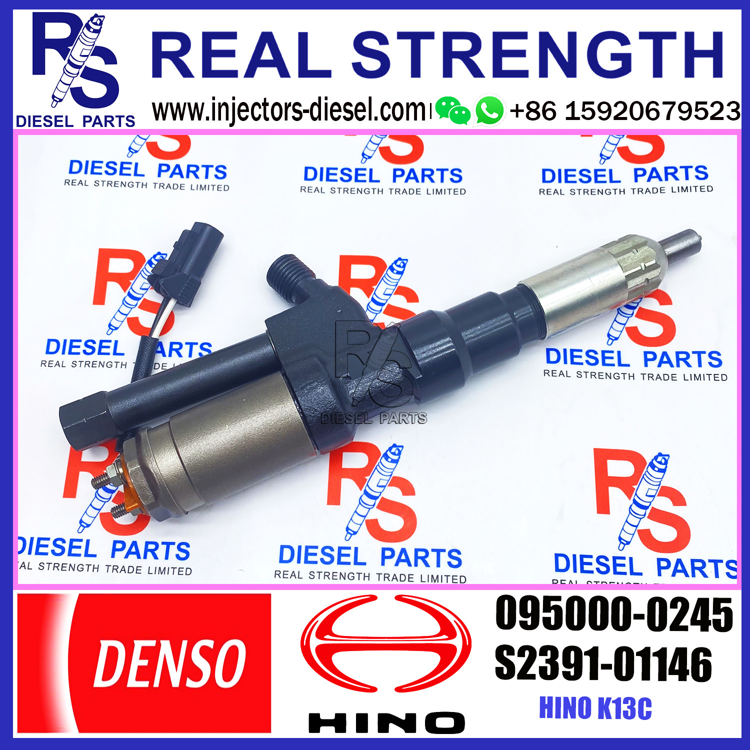 095000-0245 DENSO Diesel Injector 23910-1145 23910-1146 HINO K13C Injector