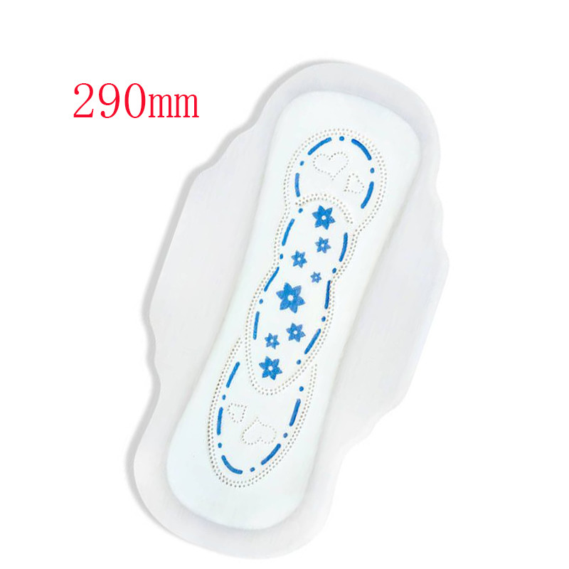 Wholesale Super Soft White Blue Chip Disposable 350mm Sanitary Pad For Woman