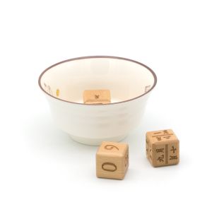 Laser Pattern Wooden Number Sorting Board Baby Cube Alphabet Blocks Toy