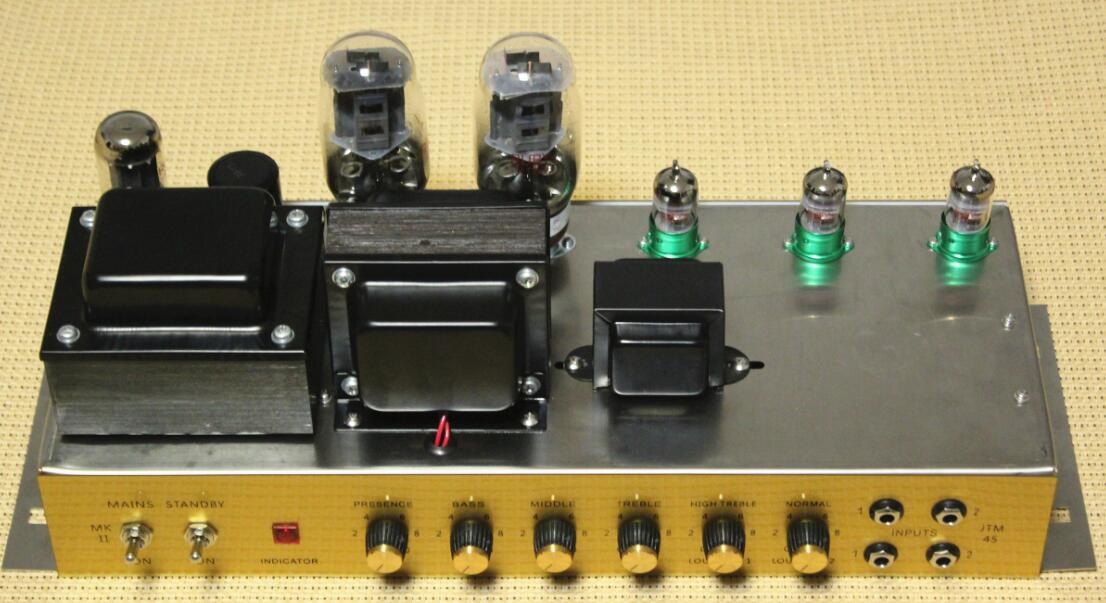 Custom Grand JTM45 Hand Wired All Tube Guitar Amplifier Head with Ruby Tubes KT66*2, 12Ax7*3, 5ar4*1 50W