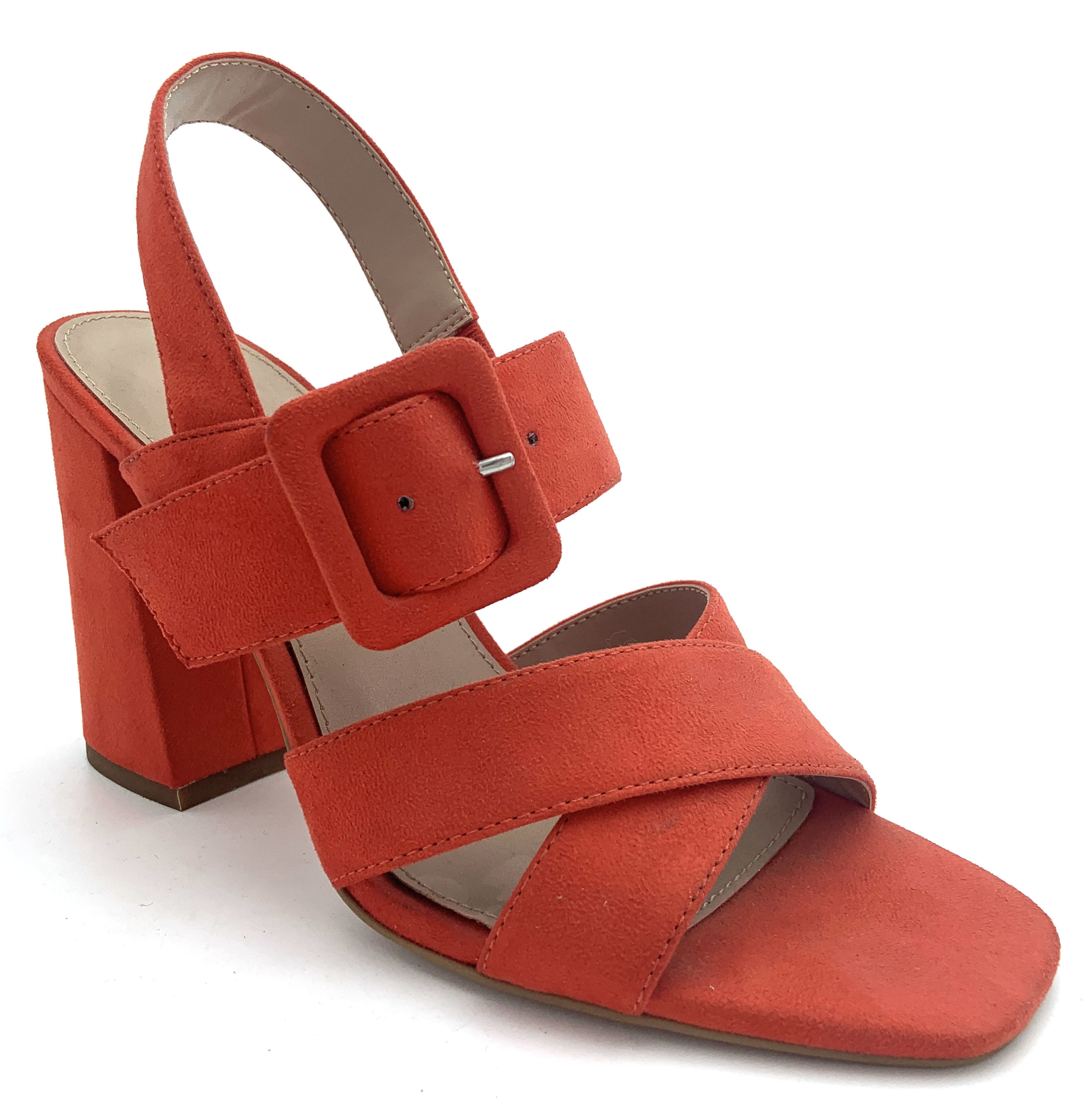 Fashionable Womens High Heel Sandals With Rhinestones Leather Upper And Rubber Sole
