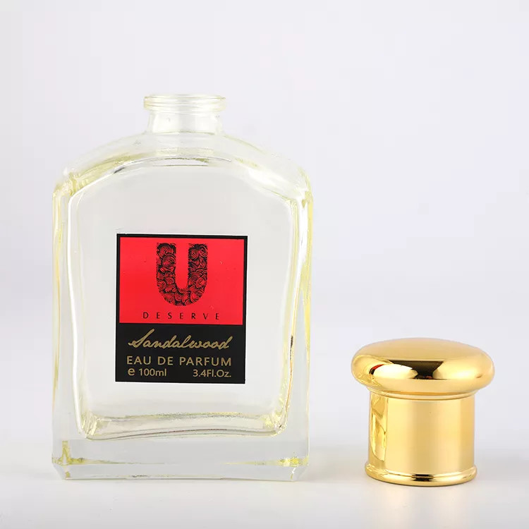 100 Ml Empty Perfume Glass Bottles Transparent Light Grey Atomizer Sprayer Sealing