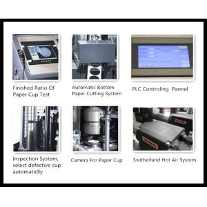 PLC Control High Speed Paper Cup Machine With Automatic Counting System