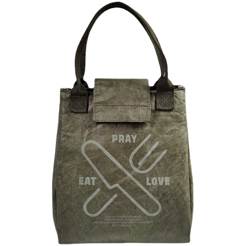 Dupont Paper Insulated Tote Lunch Bag Refrigerated Waterproof Lunch Containers