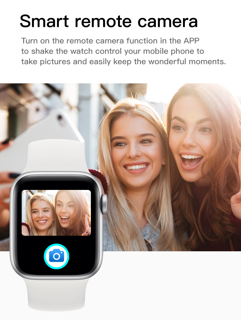 Silicagel Square Shape Smartwatch IPS 320*385 Blood Oxygen Wristband Touch Screen Calendar