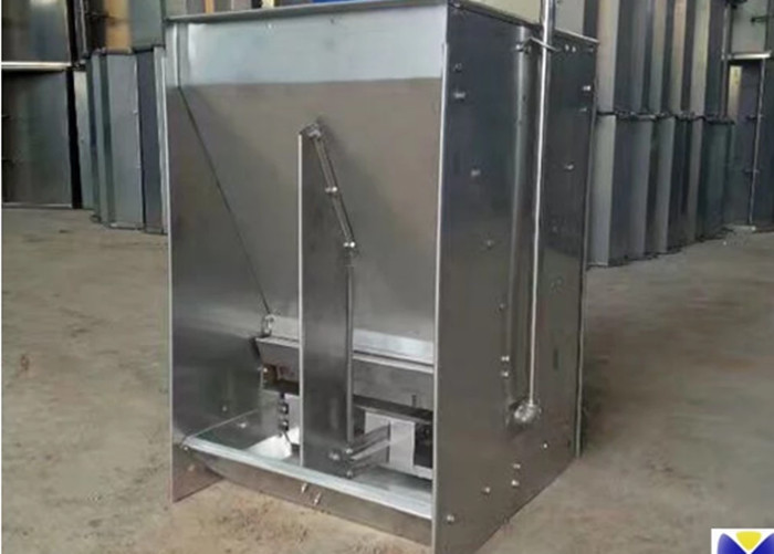 Stainless Steel Double Sided Hog Feeder , Automatic Swine Feeder Easy To Clean