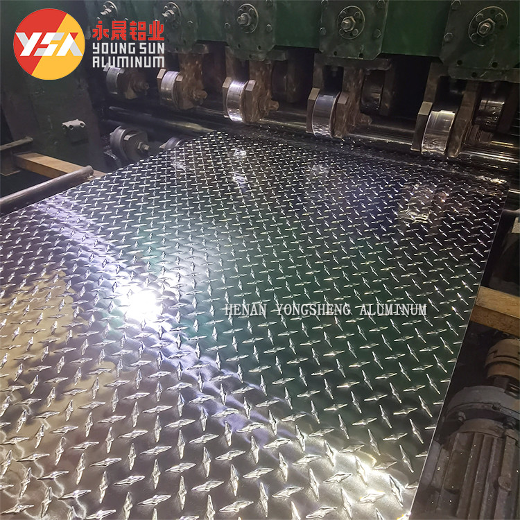 Embossed Aluminum Sheet Price 1060 H24 3003 5052 Checkered Embossing Aluminum Plate