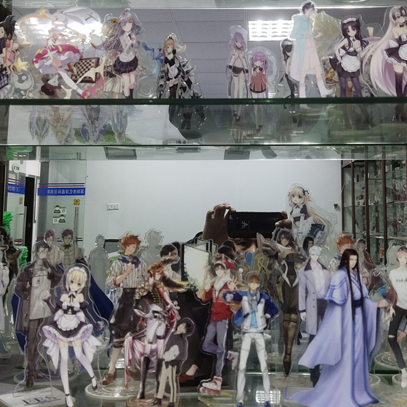 Customized Acrylic display board/advertising display board with Anime figure/star/Cartoon figure/Company Logo Printed