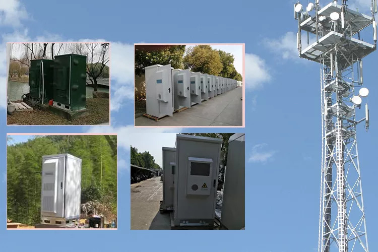 Double Door 24U Outdoor Telecom Enclosures IP55 Anti Theft