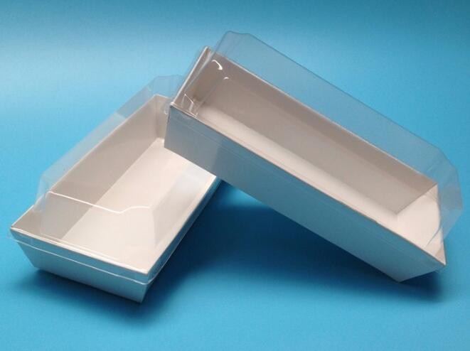 Wholesale custom Paper Cookies packing Cake Box with PVC window,Wholesale Plastic Square Birthday Wedding Packaging Clea