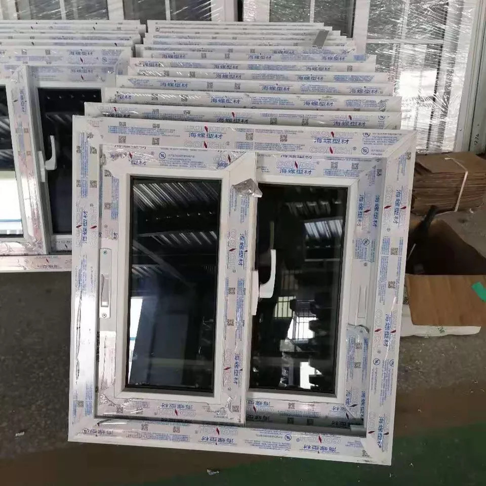 Customized Transparent UPVC Sliding Windows Horizontal Sliding UPVC Windows